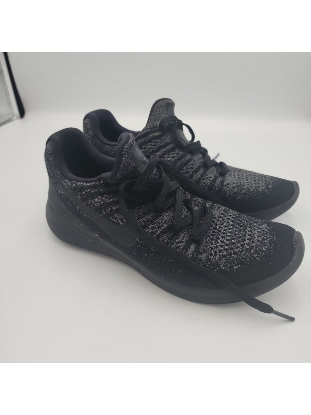 Nike Women's Lunarepic Low Flyknit 2 Black Sz 7.5 863780-004 Running Shoes